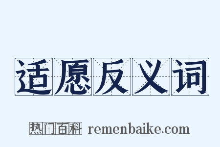 适愿反义词是什么意思的图片